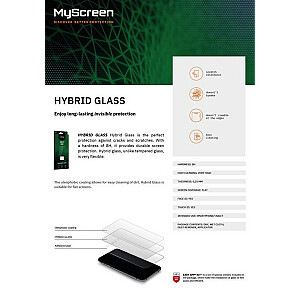HybridGlass iPhone 12 Pro Max 6,7 collu hibrīdstikls
