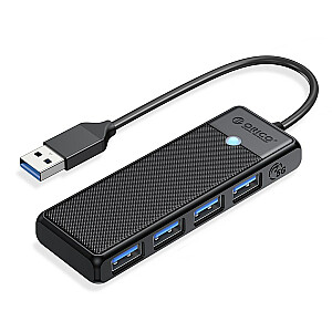 Orico Hub USB-A 4 porti USB-A 3.0 5Gbps melns