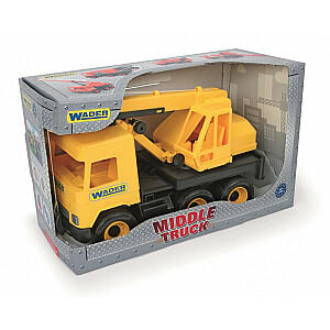 Dzeltens celtnis 38 cm Medium Truck kastē