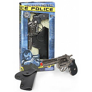 Полицейский металлический револьвер с кобурой Гонгера