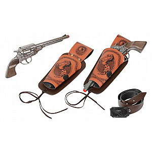 Ковбойский набор из двух револьверов с кобурой Gonher.