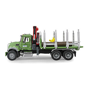 MACK Гранитный грузовик с прицепом-краном и бревнами