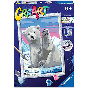 Krāsojamā grāmata bērniem CreArt Polārlācis