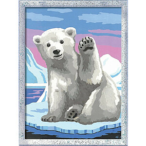 Раскраска для детей CreArt Белый медведь