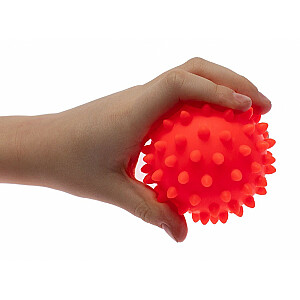 Сенсорный массажный шарик оранжевого цвета.