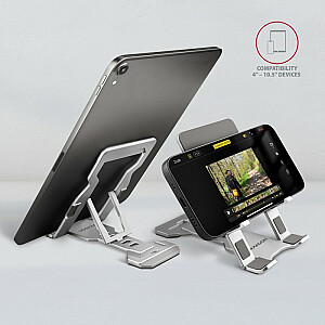 СТНД-М Алюминиевая подставка для телефонов и планшетов 4-10,5", 5 регулируемых углов наклона