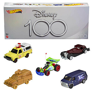 Hot Wheels Premium Disney 5 pack pack Disney 100 gadadienas automašīnu komplekts