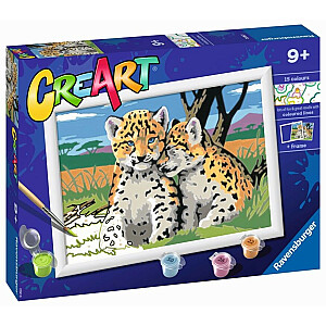 CreArt Jaguars krāsojamā lapa bērniem