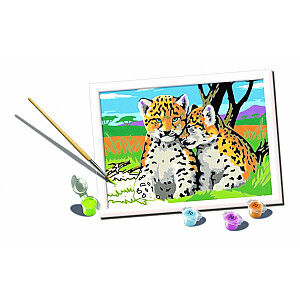 CreArt Jaguars krāsojamā lapa bērniem