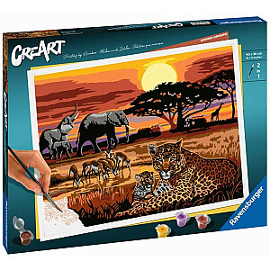 CreArt Āfrikas ainavu krāsošanas lapa