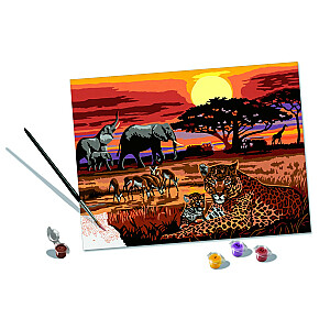 CreArt Āfrikas ainavu krāsošanas lapa
