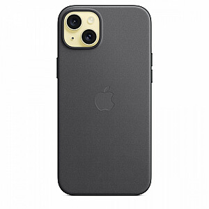 FineWoven auduma futrālis ar MagSafe tālrunim iPhone 15 Plus - melns