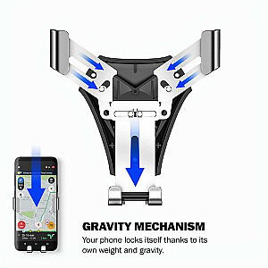 Гравитационный автомобильный держатель для телефона 4,7-6,5 дюймов.
