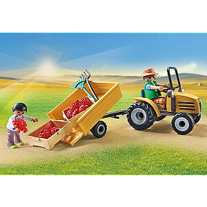 Playmobil Country 71442 Трактор с прицепом и баком для воды