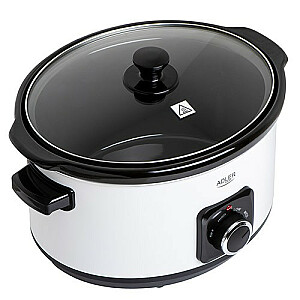 Adler AD 6413r Slow cooker, 5.8L, White Adler