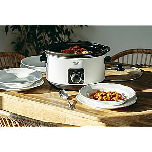 Adler AD 6413r Slow cooker, 5.8L, White Adler