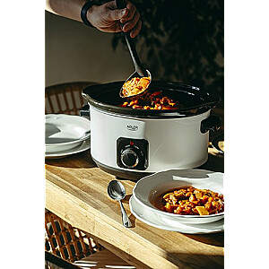 Adler AD 6413r Slow cooker, 5.8L, White Adler