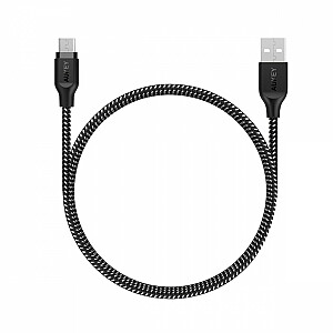 CB-AM2 neilona mikro USB-USB ātrās uzlādes kabelis | 2m | 480 Mbit/s