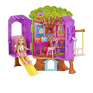 Barbie Chelsea Treehouse lelle + aksesuāri