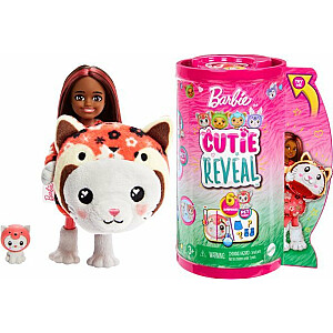 Кукла Barbie Mattel Cutie Reveal Chelsea Kitten-Panda Red HRK28