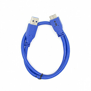 Kabelis TB USB 3.0-Micro, 1 m, zils