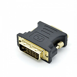 Adapteris DVI M - VGA F, zeltīts, 24+5/15 kontakti