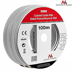 Спутниковый коаксиальный кабель 1.0CCS RG6 100M MCTV-572