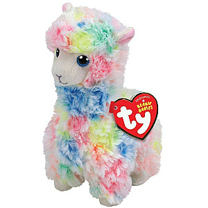 TY Шапочка-талисман для малышей Разноцветная лама Лола 15 см