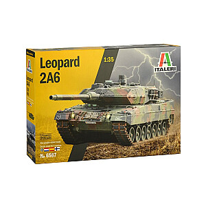 Leopard 2A6 tvertnes plastmasas modelis.