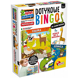 Montessori Touch Bingo ar dzīvniekiem.