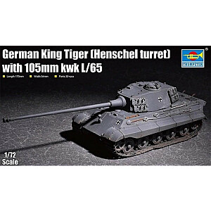 105 mm kWh King Tiger plastmasas modeļu komplekts (Henschel Turret)
