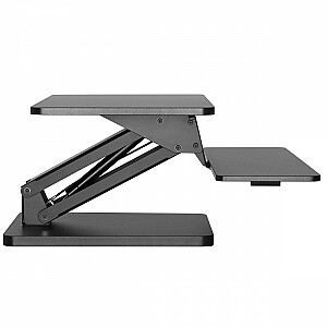 Настольная подставка Maclean для клавиатуры, монитора или ноутбука, газовая пружина, стоячая, черная, MC-882