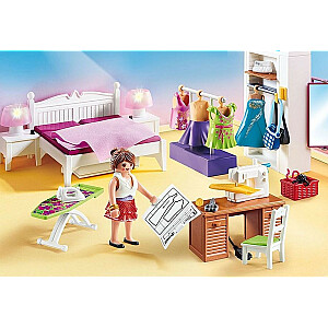 Набор фигурок кукольного домика 70208 Спальня с швейным уголком