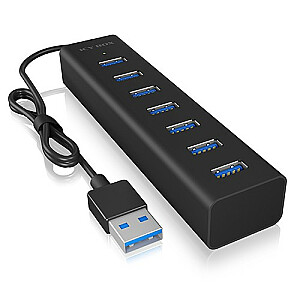 IB-HUB1700-U3 7 portu USB centrmezgls + barošanas avots