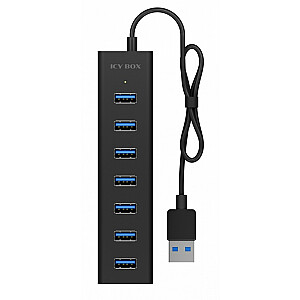 IB-HUB1700-U3 7 portu USB centrmezgls + barošanas avots