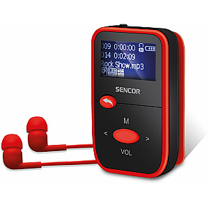 MP3 atskaņotājs SFP 4408RD 8GB, FM radio, LCD displejs, 1.1 zvani