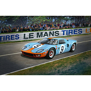 Plastmasas modeļa automašīna 1/24 Ford GT 40 Le Mans 1968.g.