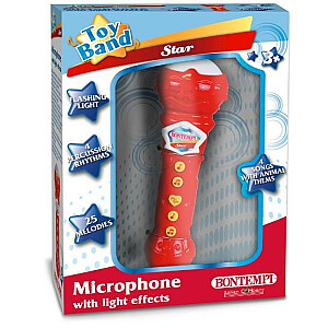 Karaoke mikrofons ar gaismas efektiem