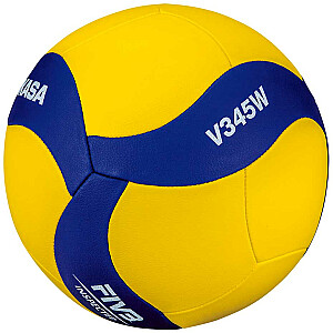 Мяч волейбольный Mikasa желто-синий V345W (5)