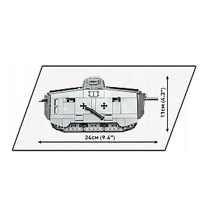 HC Great War Sturmpanzerwagen A7V блокирует 840 элементов