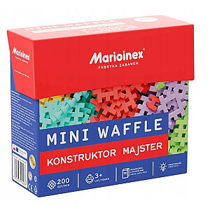 Mini vafeļu bloki - Constructor Meister 200 elementi