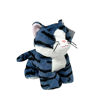 Talismans kaķis Kacper, tumši zils, 23 cm
