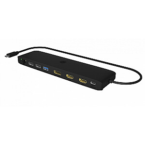 IB-DK2116-C Док-станция 12 в 1, HDMI, DP, LAN, USB