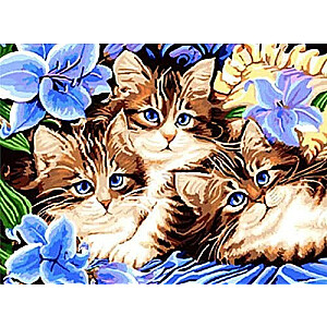 Алмазная мозаика - Три котенка
