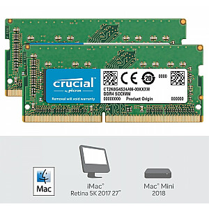 Память DDR4 SODIMM для Apple Mac 16 ГБ (2*8 ГБ)/2400 CL17 (8 бит)