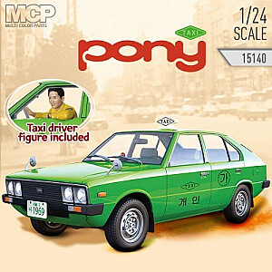 Plastmasas modelis Hyundai Pony 1/24 Taxi 1/24