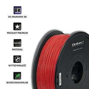 QOLTEC 3D filament 1.7mm 1 kg Red