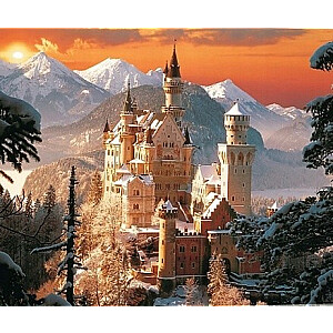 Алмазная мозаика - Замок в Альпах