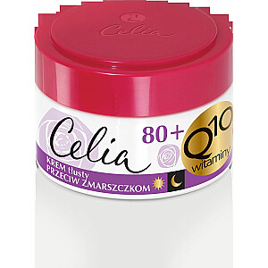 Celia sejas krēms Q10 Vitamīni 80+ pretgrumbu 50 ml