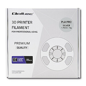 QOLTEC 3D filament 1.7mm 1 kg Silver